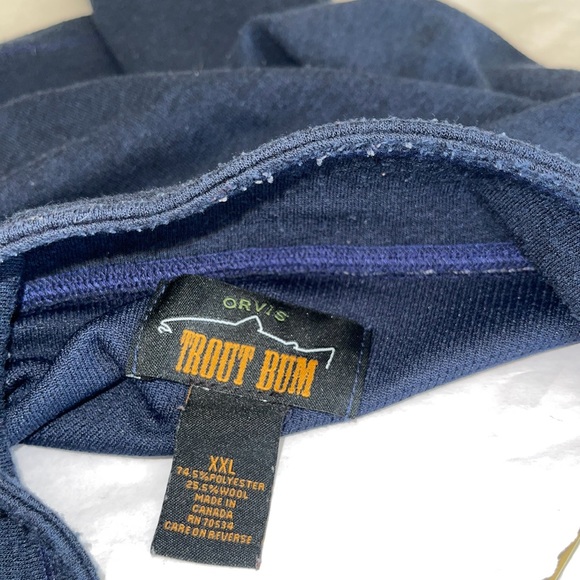 Orvis Trout Bum quarter zip pullover - Picture 3 of 8